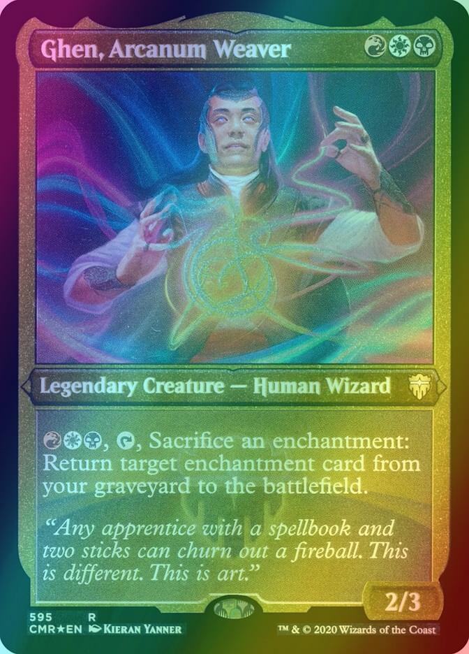 Ghen, Arcanum Weaver [595] [Commander Legends] [Etched Foil]