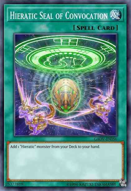 Hieratic Seal of Convocation - GAOV-EN056 - Rare - 1st Edition