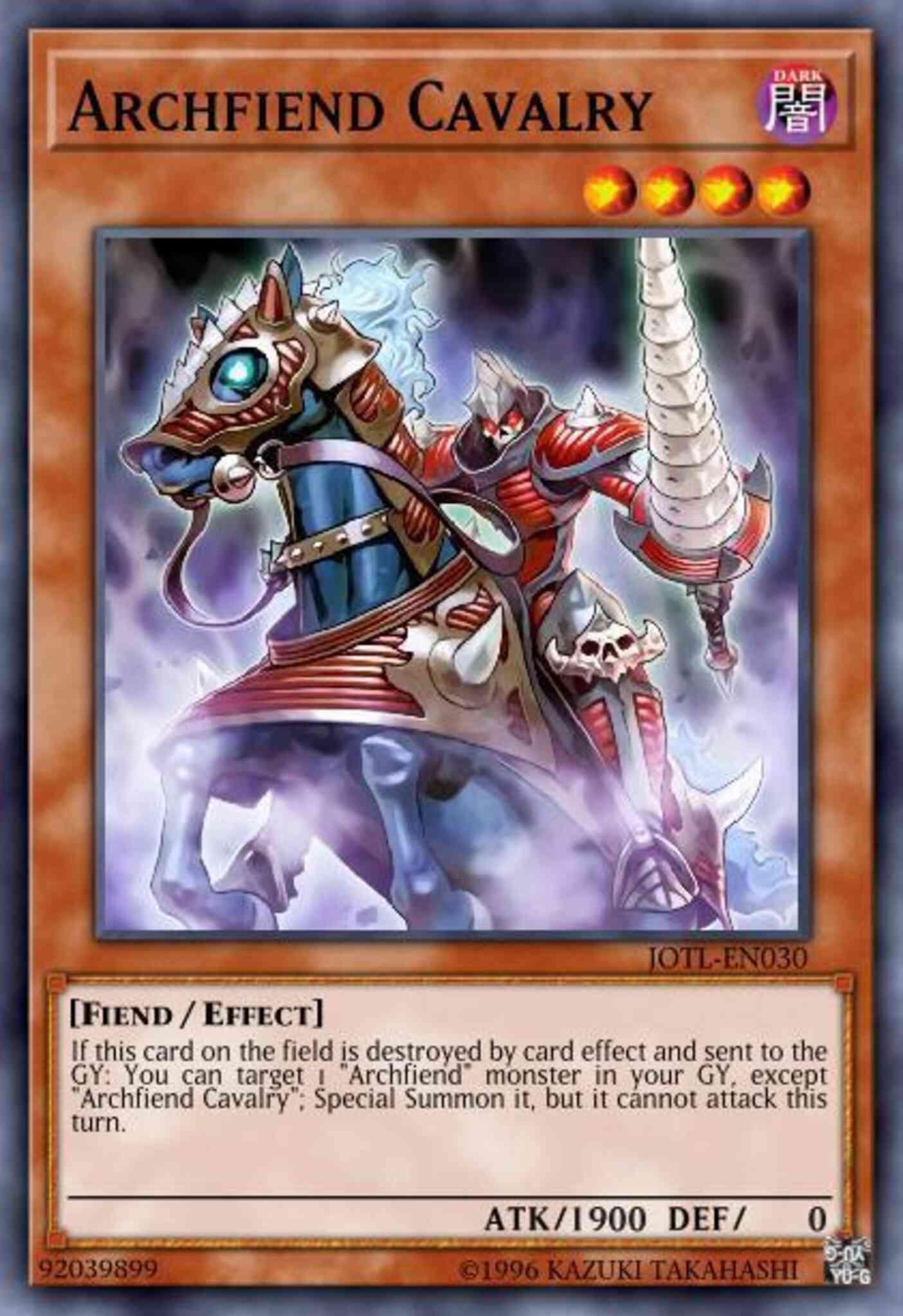 Archfiend Cavalry - JOTL-EN030 - Rare - Unlimited