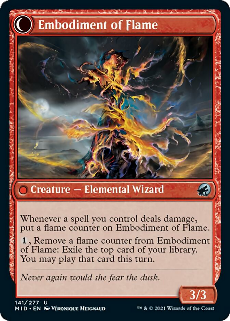 Flame Channeler // Embodiment of Flame [141] [Innistrad: Midnight Hunt] [Non-Foil]