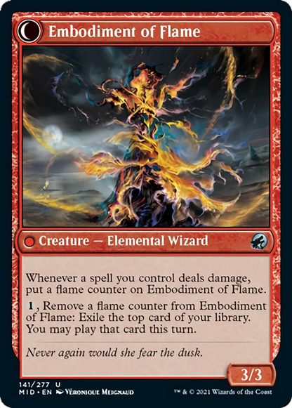 Flame Channeler // Embodiment of Flame [141] [Innistrad: Midnight Hunt] [Non-Foil]