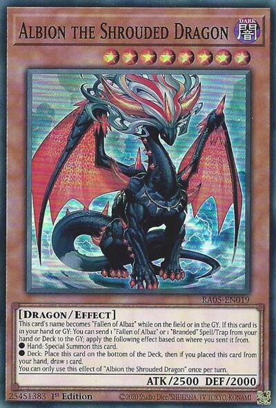 Albion the Shrouded Dragon - RA05-EN019 - Super Rare - 1st Edition