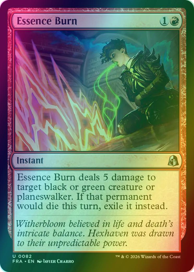 Essence Burn [82] [Reality Fracture] [Foil]