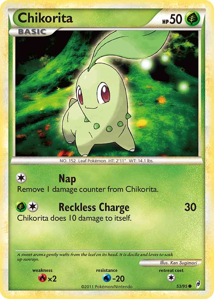 Chikorita - 53/95 - Common [col1-53] [Reverse Holo]