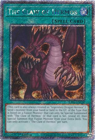 The Claw of Hermos - RA04-EN256 - Platinum Secret Rare - 1st Edition