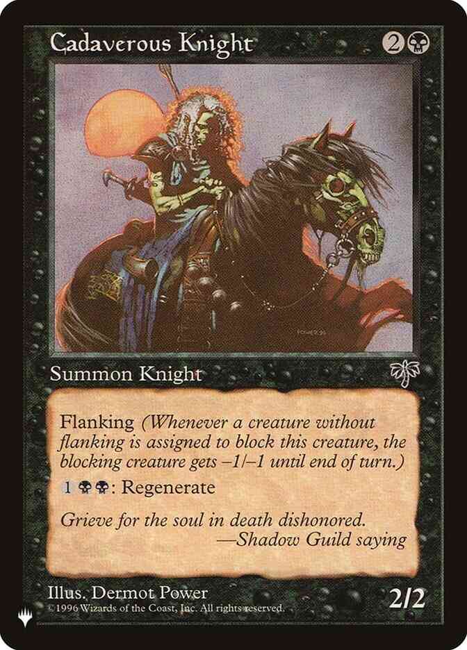 Cadaverous Knight [MIR-110] [The List] [Non-Foil]