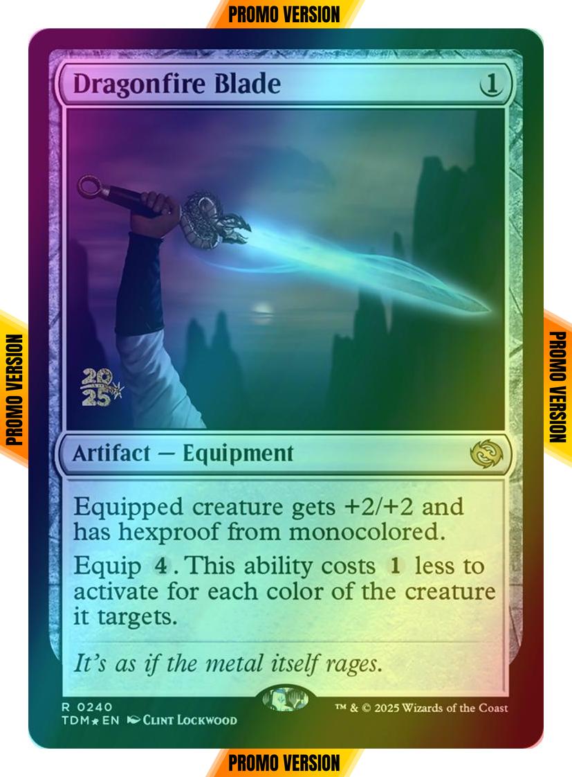 Dragonfire Blade [240s] [Prerelease] [Tarkir: Dragonstorm: Promos] [Foil]