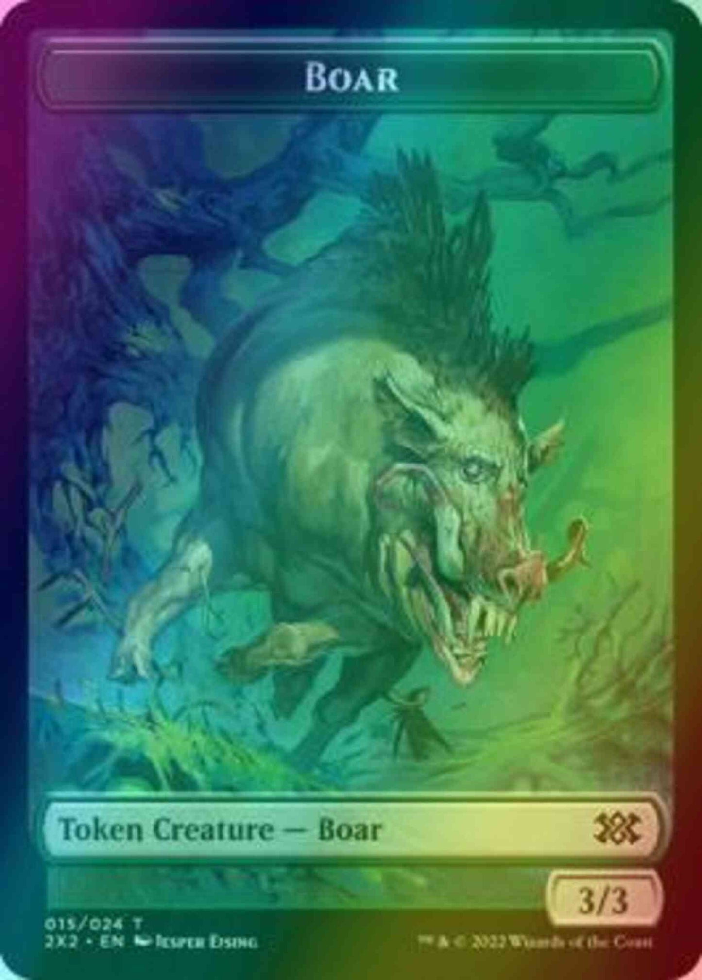 Boar Token (15) // Vampire Token (09) [Double Masters 2022: Tokens] [Foil]