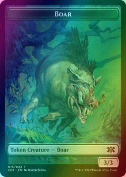 Boar Token (15) // Vampire Token (09) [Double Masters 2022: Tokens] [Foil]