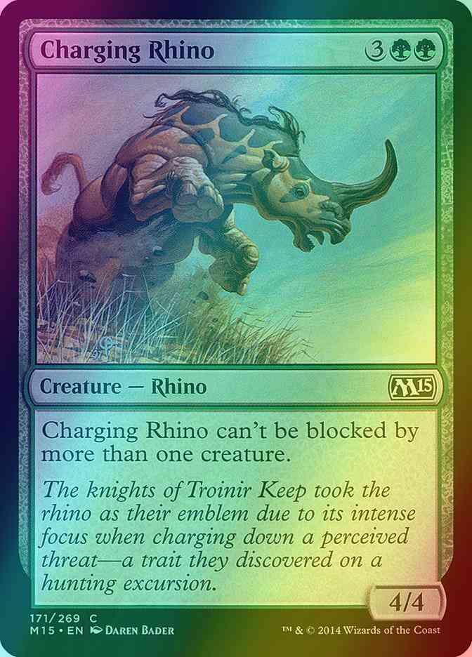 Charging Rhino [171] [Magic 2015] [Foil]