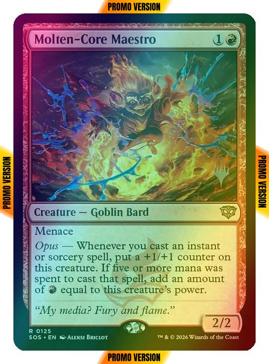 Molten-Core Maestro [125p] [Promo Pack] [Secrets of Strixhaven Promos] [Foil]