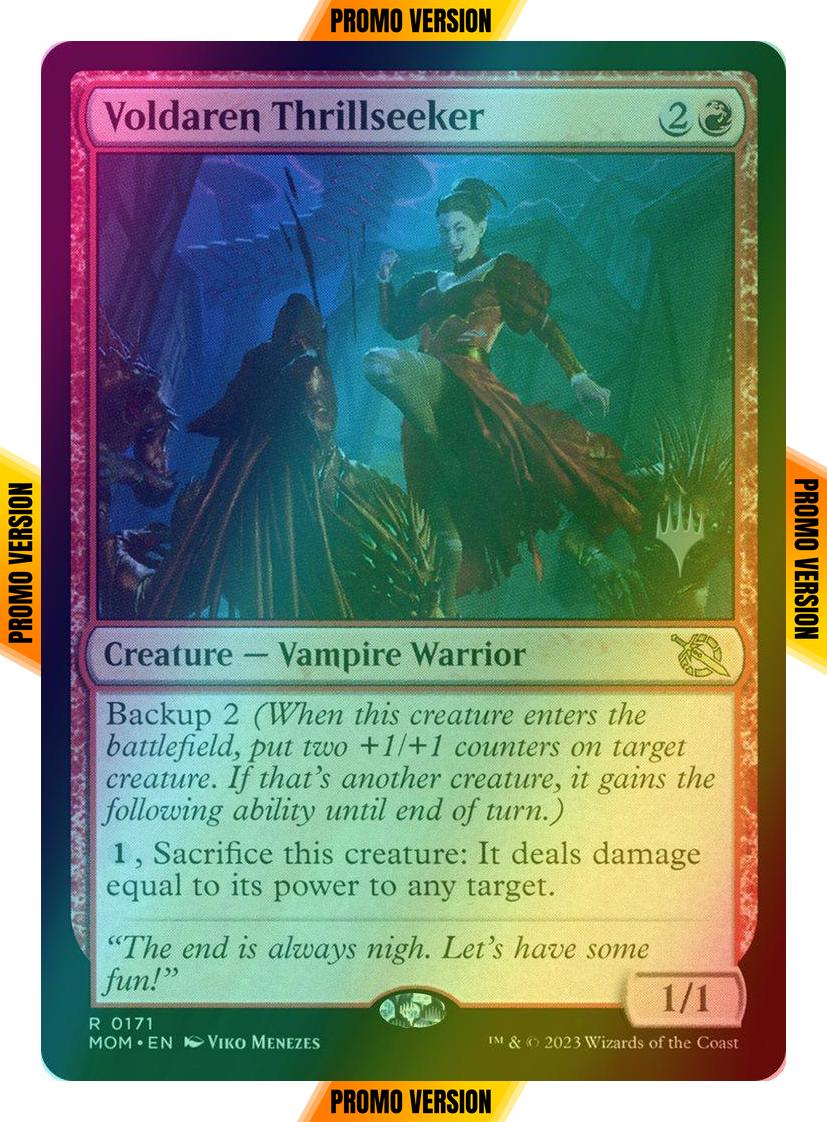 Voldaren Thrillseeker [171p] [Promo Pack] [March of the Machine: Promos] [Foil]