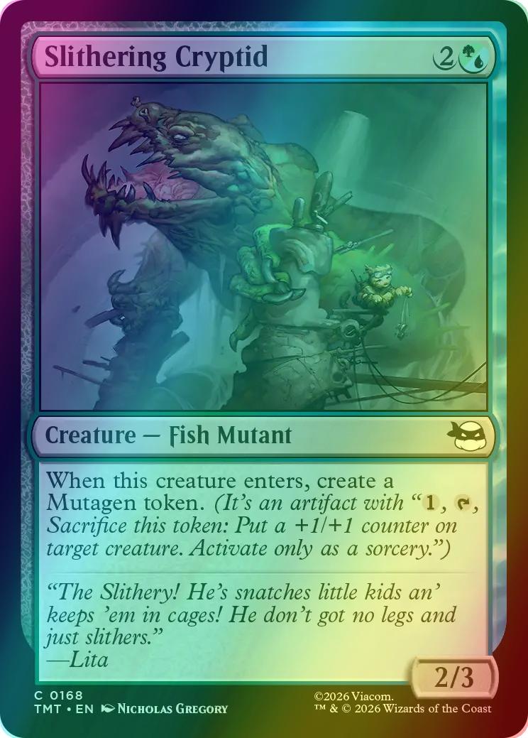 Slithering Cryptid [168] [Teenage Mutant Ninja Turtles] [Foil]