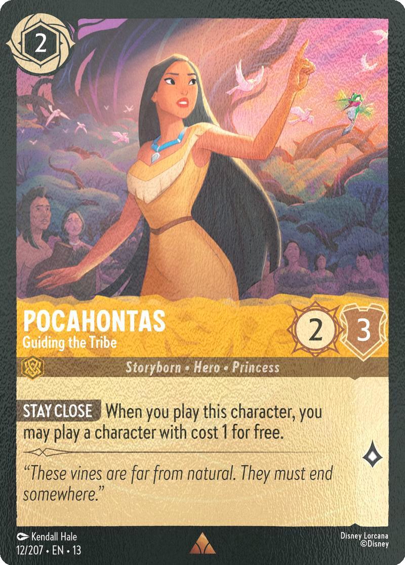 Pocahontas - Guiding the Tribe - 12/204 [Attack of the Vine!] [Cold Foil]