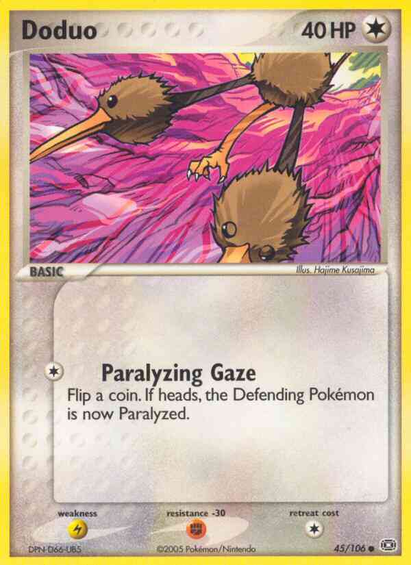 Doduo - 45/106 - Common [ex9-45] [Reverse Holo]