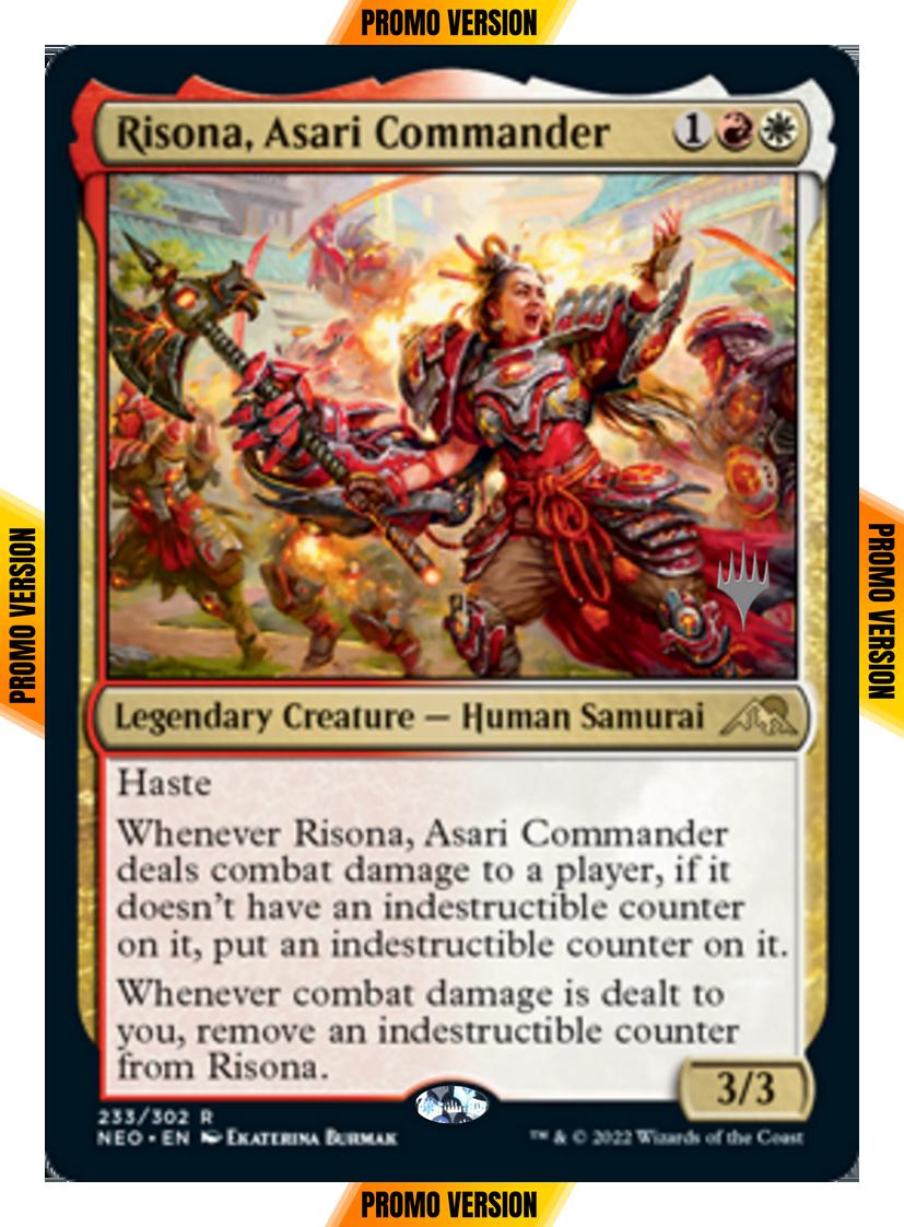 Risona, Asari Commander [Promo Pack] [233p] [Kamigawa: Neon Dynasty: Promos] [Non-Foil]