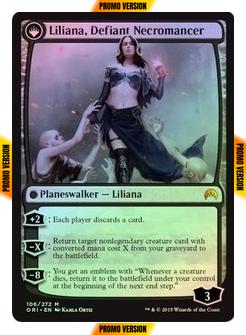 Liliana, Heretical Healer // Liliana, Defiant Necromancer [106s] [Magic Origins Promos] [Foil]