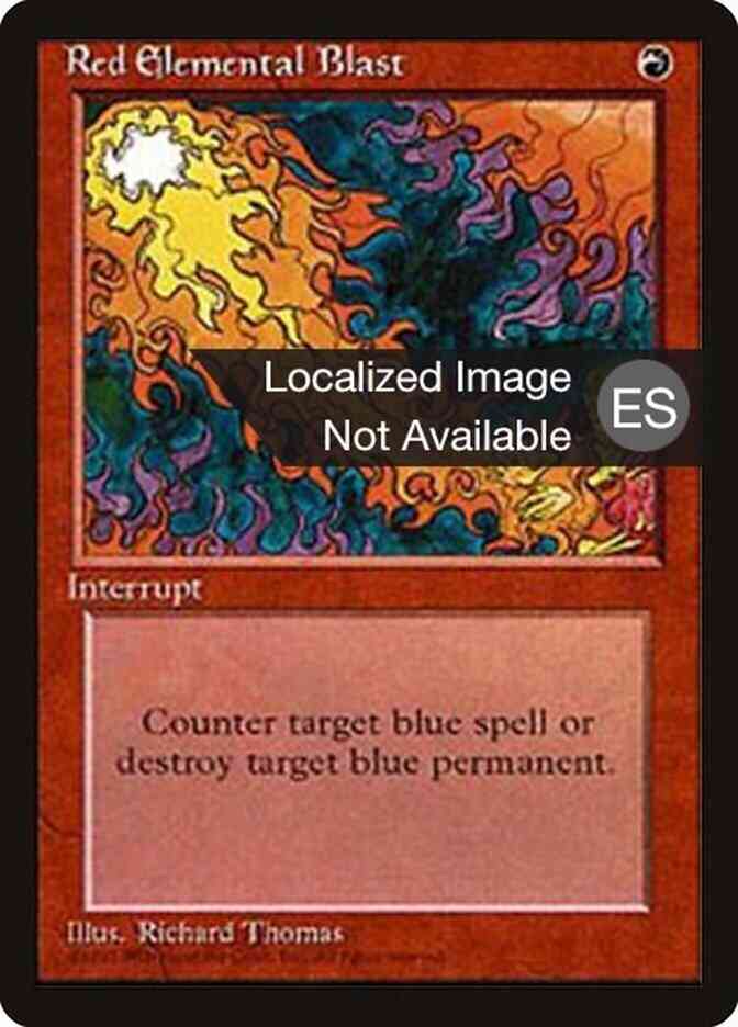Red Elemental Blast - Chinese [218] [Fourth Edition Black Border: Chinese] [Non-Foil]