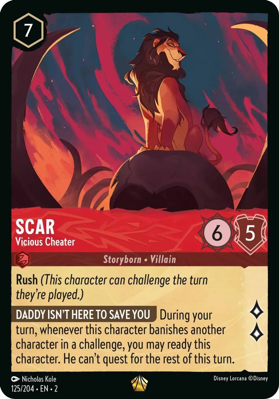 Scar - Vicious Cheater - 125/204 [Rise Of The Floodborn] [Non-Foil]