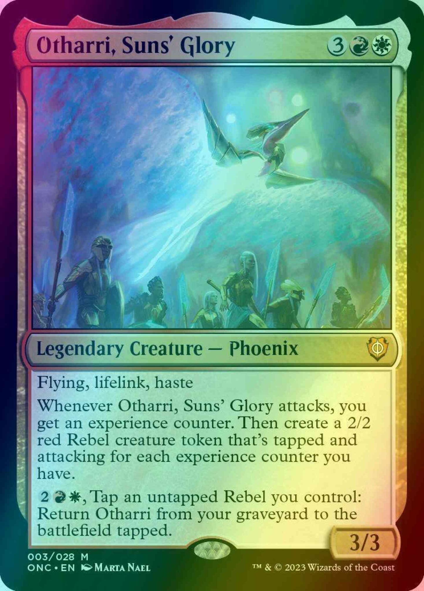 Otharri, Suns' Glory [3] [Phyrexia: All Will Be One: Commander] [Foil]