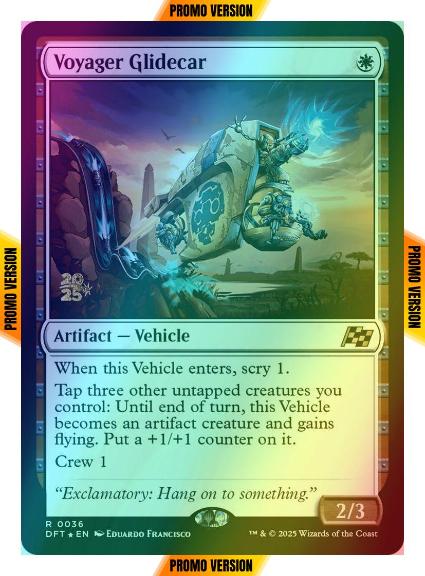 Voyager Glidecar [36s] [Prerelease] [Aetherdrift: Promos] [Foil]