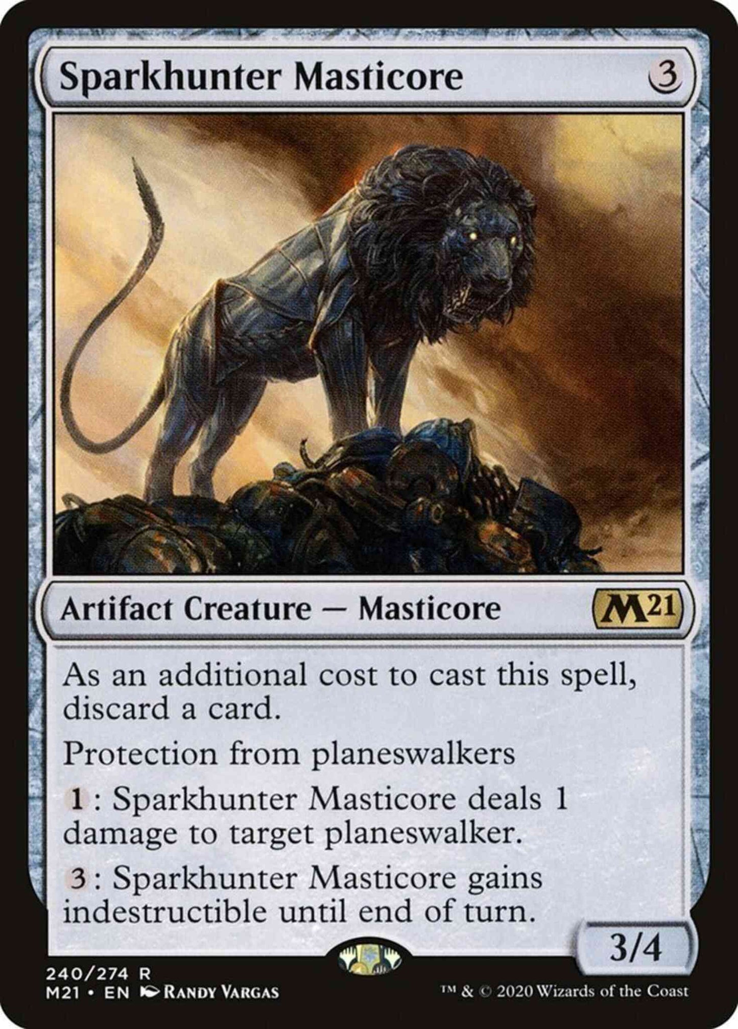 Sparkhunter Masticore [240] [Core Set 2021] [Non-Foil]