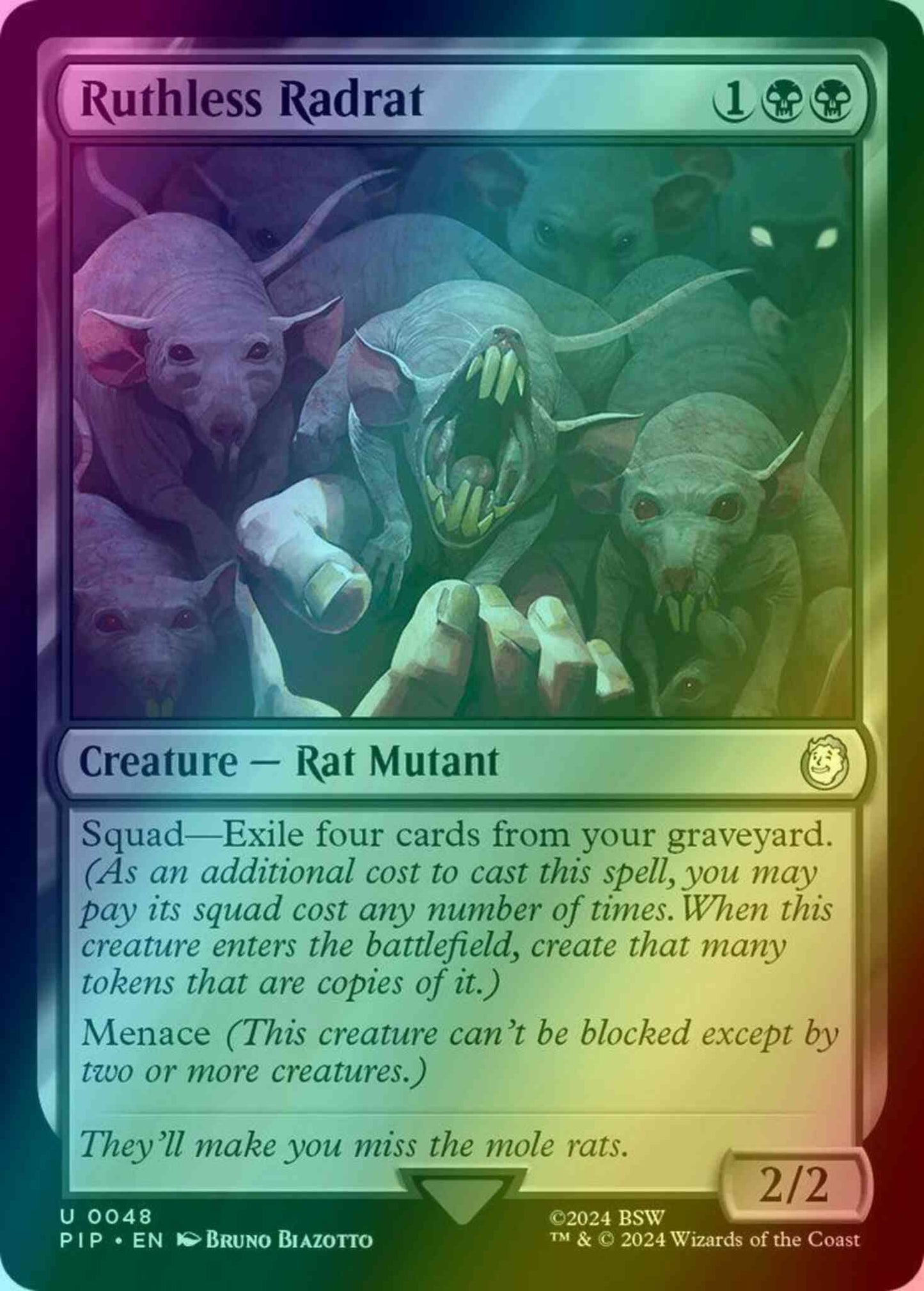 Ruthless Radrat [48] [Fallout] [Foil]