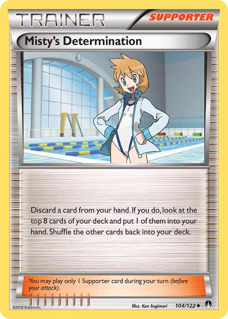 Misty's Determination - 104/122 - Uncommon [xy9-104] [Reverse Holo]