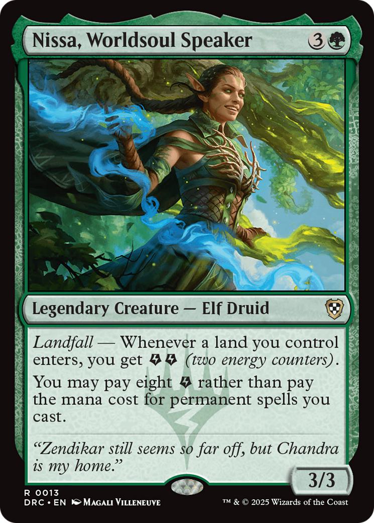 Nissa, Worldsoul Speaker [13] [Aetherdrift: Commander] [Non-Foil]