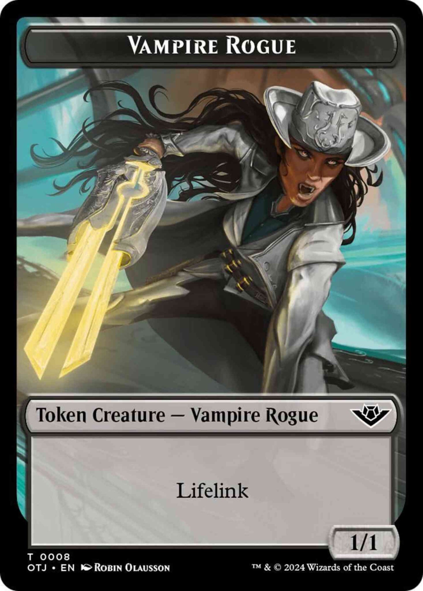 Vampire Rogue Token (08) // Plot Token (20) [Outlaws of Thunder Junction: Tokens] [Non-Foil]