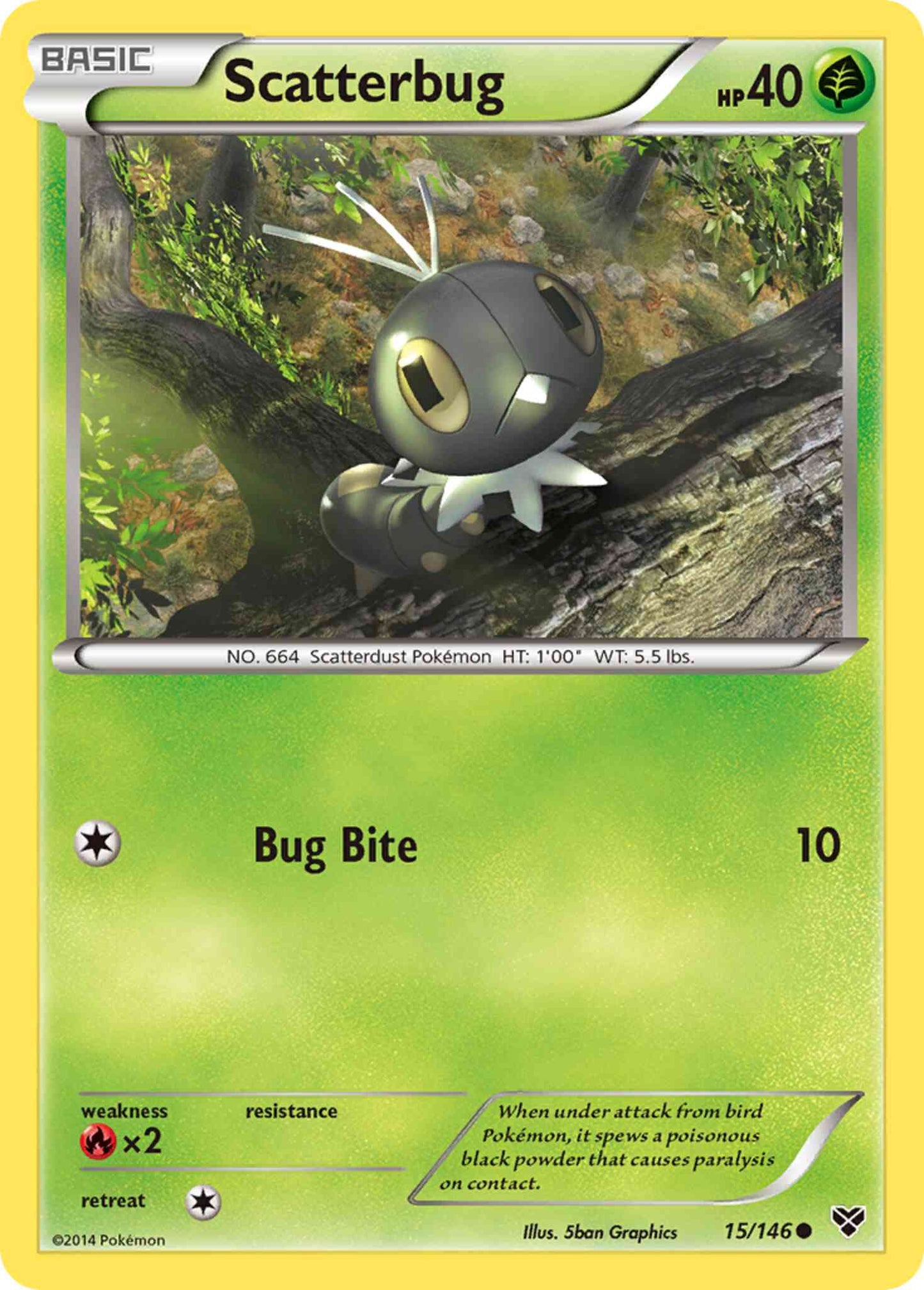 Scatterbug - 15/146 - Common [xy1-15] [Non-Holo]