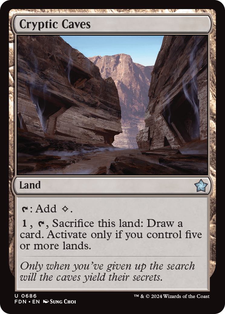 Cryptic Caves [686] [Foundations] [Non-Foil]