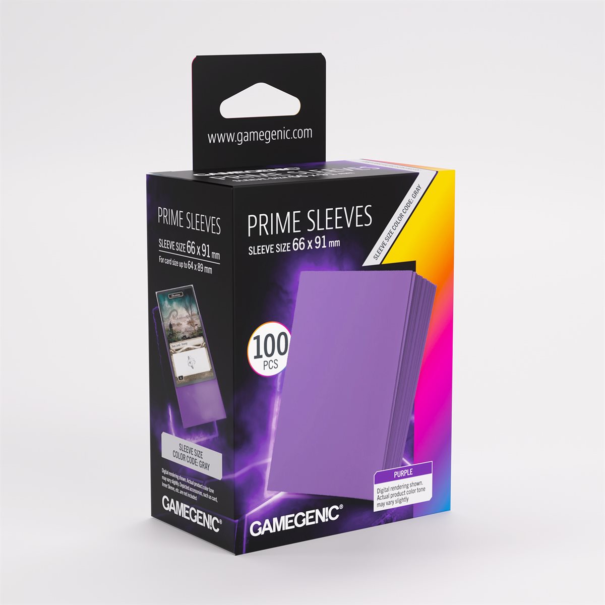 Gamegenic Prime Sleeves - Standard Size - 100ct - Repackaging - Purple