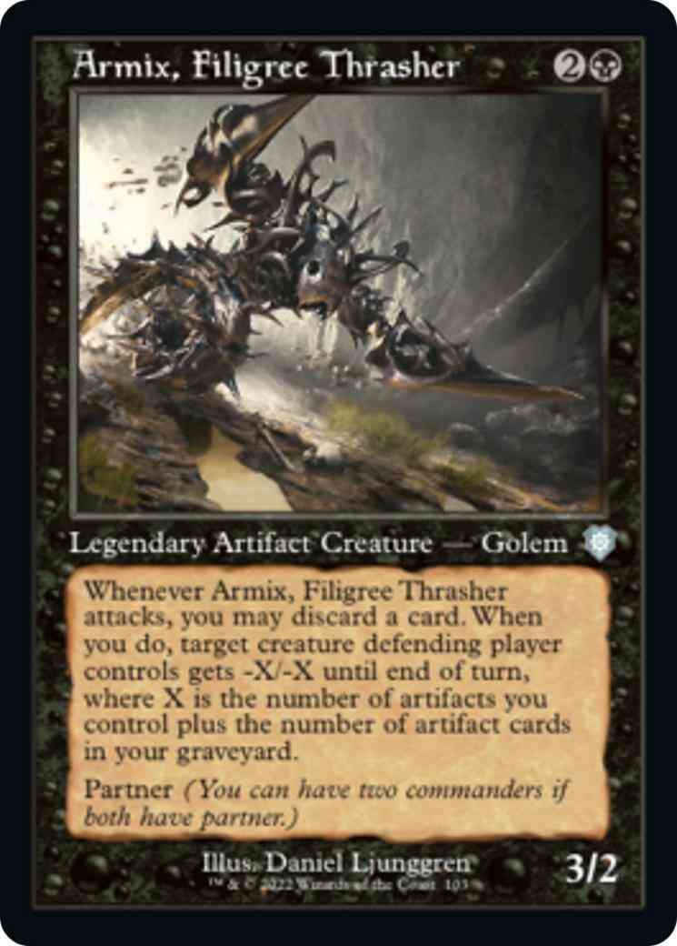 Armix, Filigree Thrasher [103] [Retro Frame] [The Brothers' War: Commander] [Non-Foil]