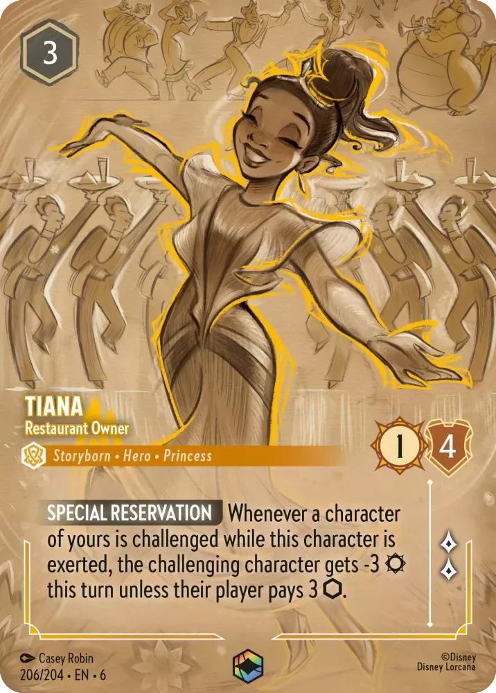 Tiana - Restaurant Owner (Enchanted) - 206/204 [Azurite Sea] [Holofoil]