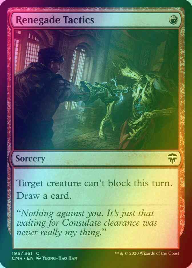 Renegade Tactics [195] [Commander Legends] [Foil]