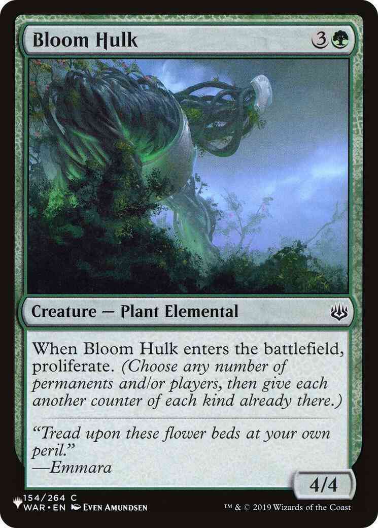 Bloom Hulk [WAR-154] [The List] [Non-Foil]
