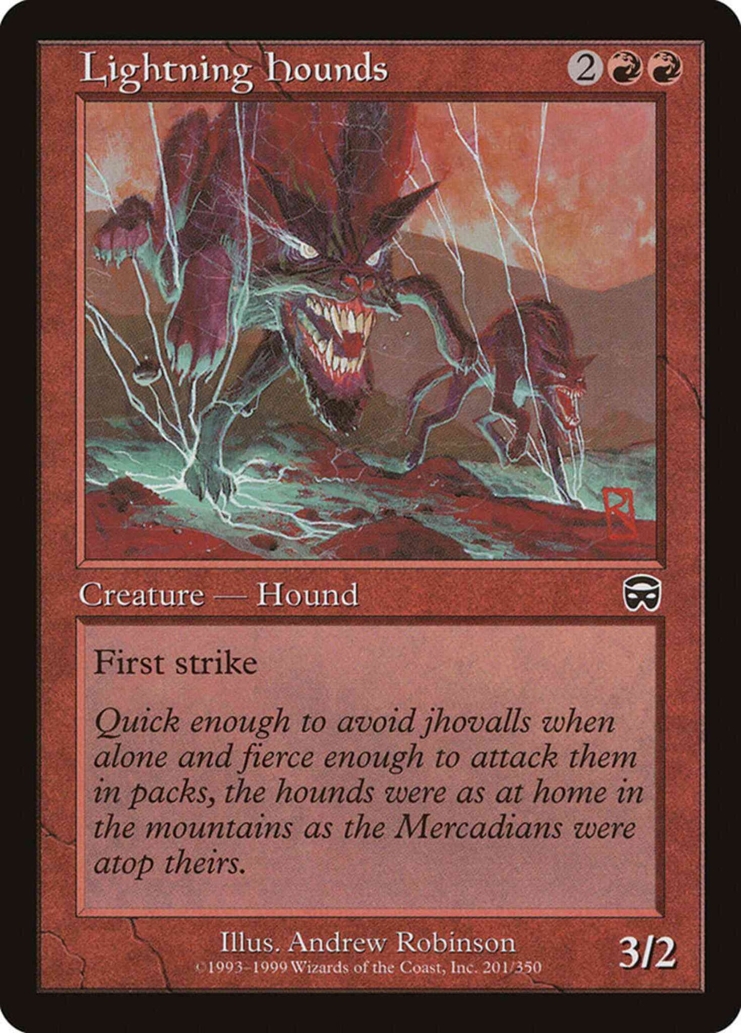 Lightning Hounds [201] [Mercadian Masques] [Non-Foil]