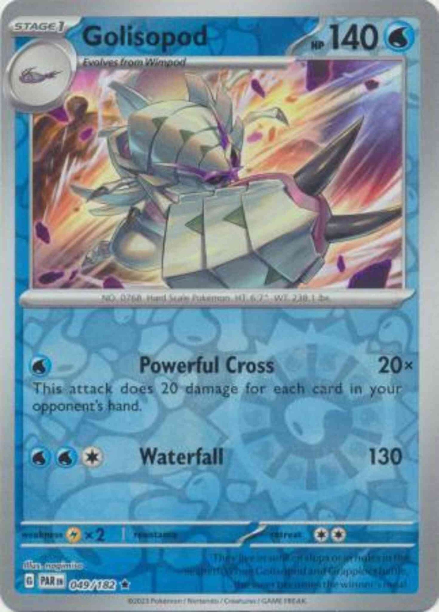 Golisopod - 049/182 - Rare [sv04-049] [Reverse Holo]