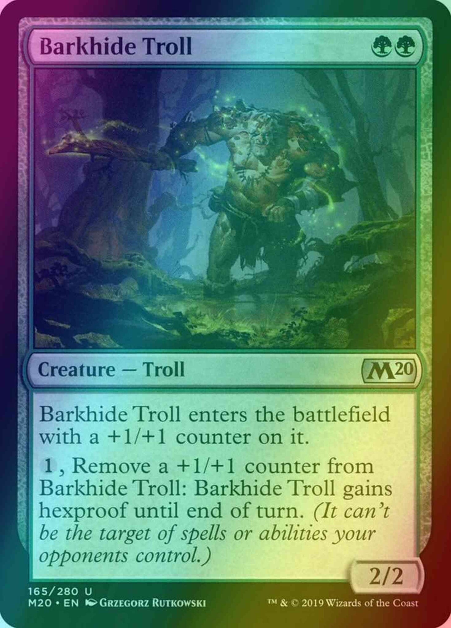 Barkhide Troll [165] [Core Set 2020] [Foil]