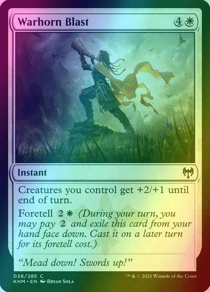 Warhorn Blast [38] [Kaldheim] [Foil]