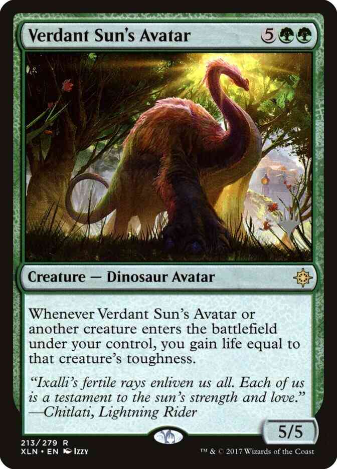 Verdant Sun's Avatar [213p] [Promo Pack] [Ixalan Promos] [Non-Foil]