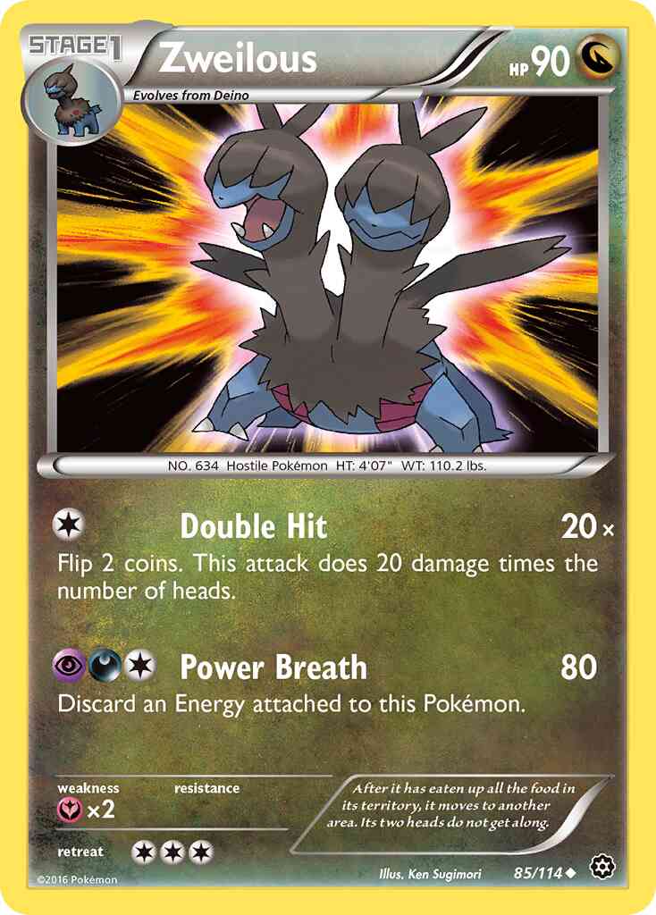 Zweilous - 85/114 - Uncommon [xy11-85] [Non-Holo]