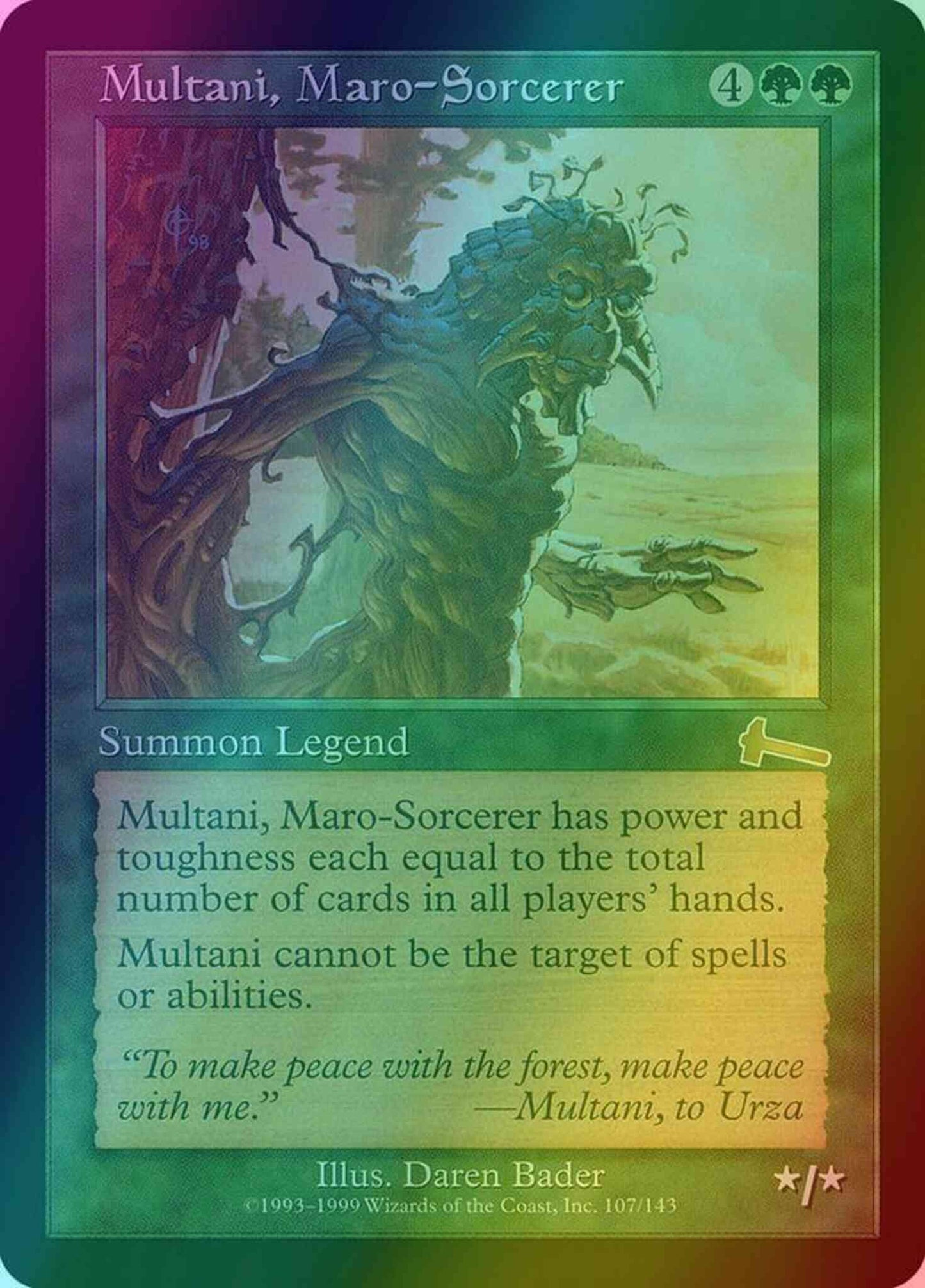 Multani, Maro-Sorcerer [107] [Urza's Legacy] [Foil]
