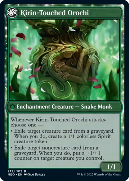 Teachings of the Kirin // Kirin-Touched Orochi [212] [Kamigawa: Neon Dynasty] [Non-Foil]
