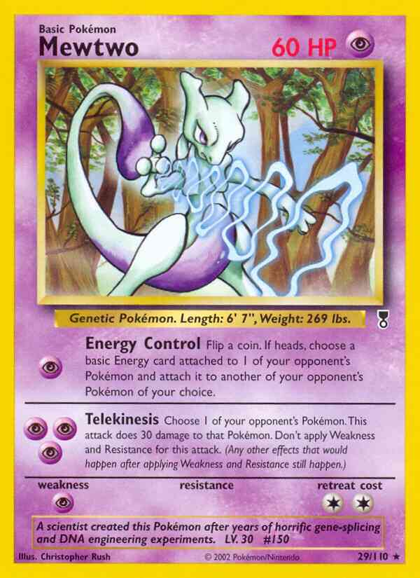 Mewtwo - 29/110 - Rare [base6-29] [Reverse Holo]