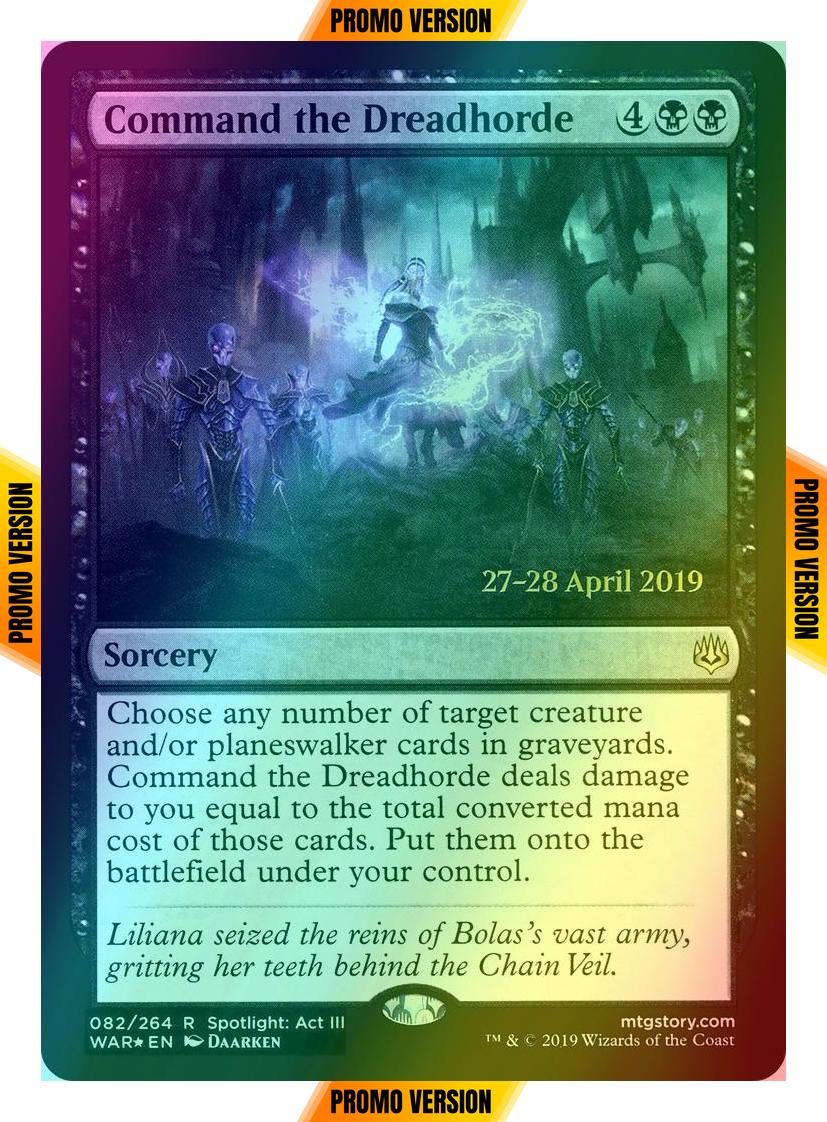 Command the Dreadhorde [82s] [War of the Spark Promos] [Foil]