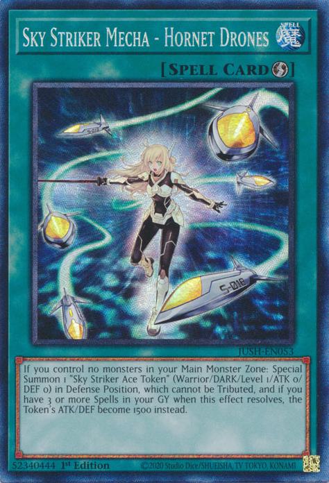 Sky Striker Mecha - Hornet Drones - JUSH-EN053 - Collector's Rare - 1st Edition