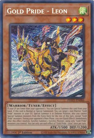 Gold Pride - Leon - PHHY-EN086 - Secret Rare - 1st Edition