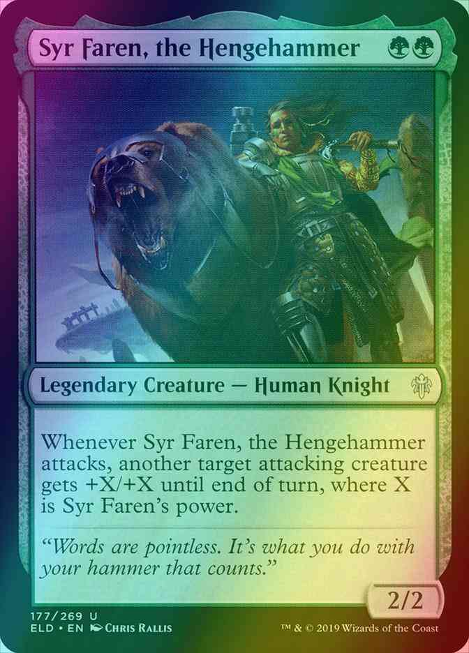Syr Faren, the Hengehammer [177] [Throne of Eldraine] [Foil]